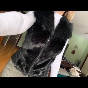Faux fur & Leather Vest